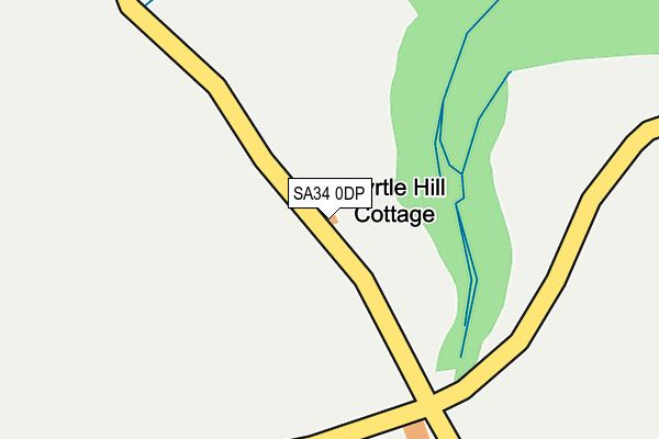 SA34 0DP map - OS OpenMap – Local (Ordnance Survey)