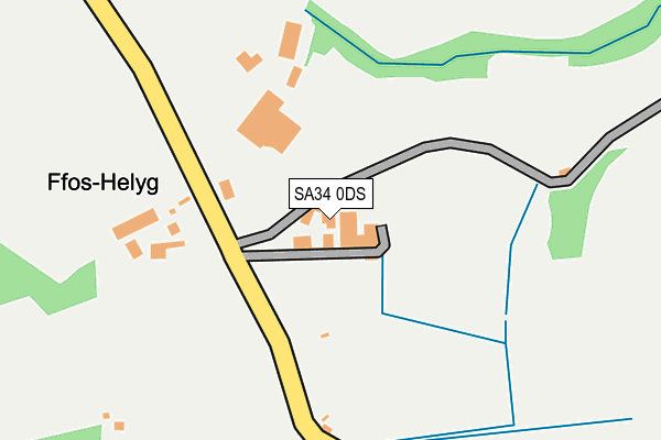 SA34 0DS map - OS OpenMap – Local (Ordnance Survey)