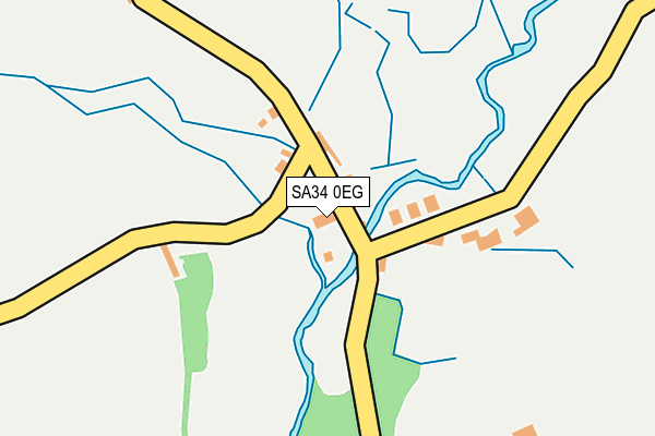 SA34 0EG map - OS OpenMap – Local (Ordnance Survey)