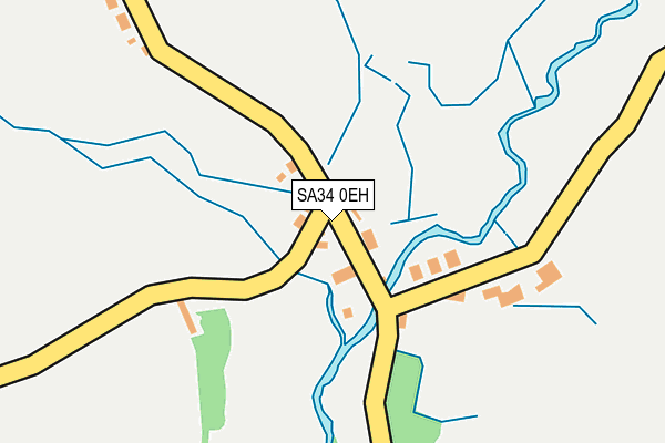 SA34 0EH map - OS OpenMap – Local (Ordnance Survey)