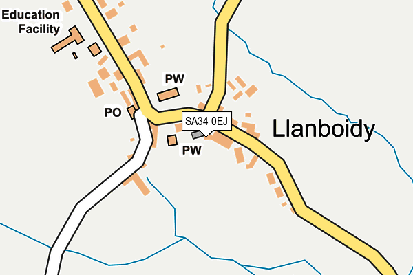 SA34 0EJ map - OS OpenMap – Local (Ordnance Survey)