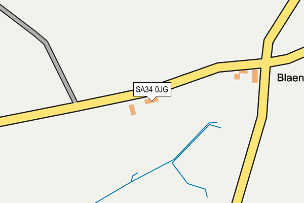 SA34 0JG map - OS OpenMap – Local (Ordnance Survey)