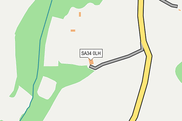 SA34 0LH map - OS OpenMap – Local (Ordnance Survey)