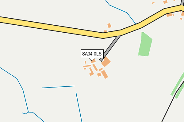 SA34 0LS map - OS OpenMap – Local (Ordnance Survey)