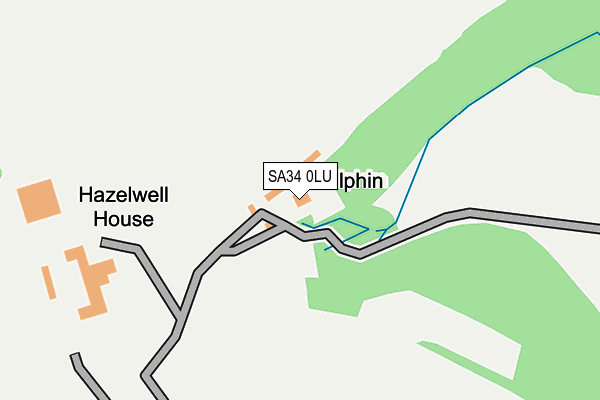 SA34 0LU map - OS OpenMap – Local (Ordnance Survey)