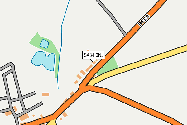 SA34 0NJ map - OS OpenMap – Local (Ordnance Survey)