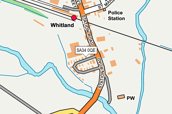 SA34 0QE map - OS OpenMap – Local (Ordnance Survey)