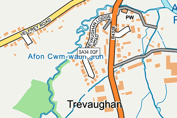 SA34 0QF map - OS OpenMap – Local (Ordnance Survey)