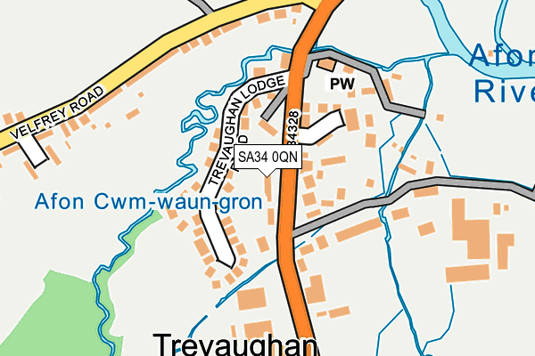 SA34 0QN map - OS OpenMap – Local (Ordnance Survey)