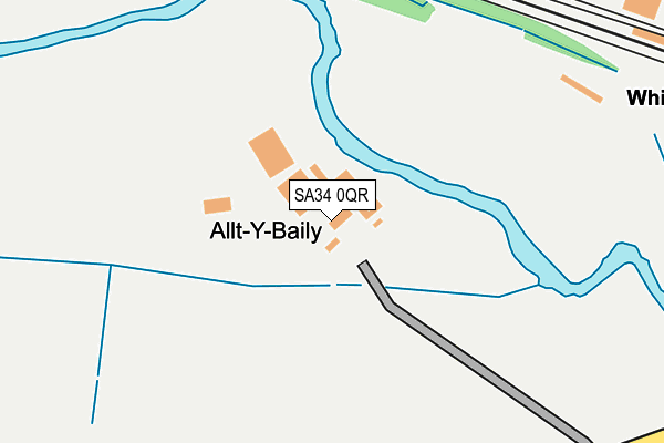 SA34 0QR map - OS OpenMap – Local (Ordnance Survey)
