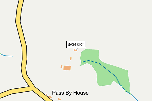 SA34 0RT map - OS OpenMap – Local (Ordnance Survey)