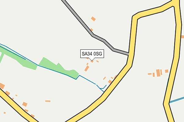 SA34 0SG map - OS OpenMap – Local (Ordnance Survey)