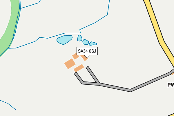 SA34 0SJ map - OS OpenMap – Local (Ordnance Survey)