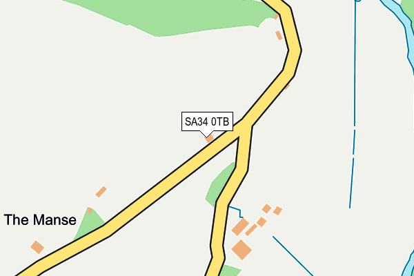 SA34 0TB map - OS OpenMap – Local (Ordnance Survey)