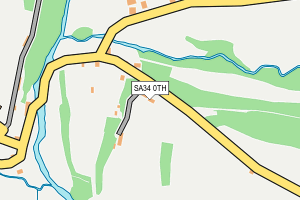 SA34 0TH map - OS OpenMap – Local (Ordnance Survey)
