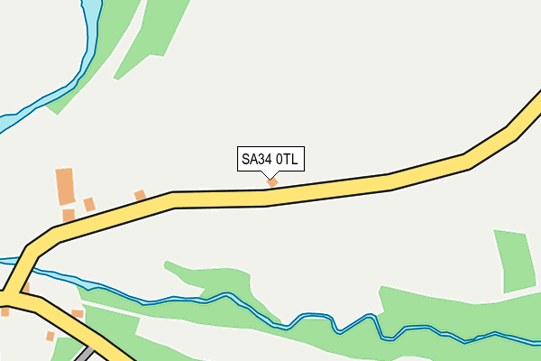 SA34 0TL map - OS OpenMap – Local (Ordnance Survey)