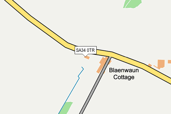 SA34 0TR map - OS OpenMap – Local (Ordnance Survey)
