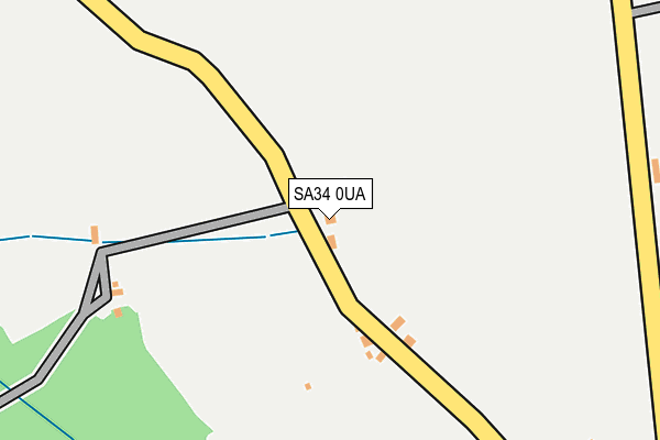 SA34 0UA map - OS OpenMap – Local (Ordnance Survey)