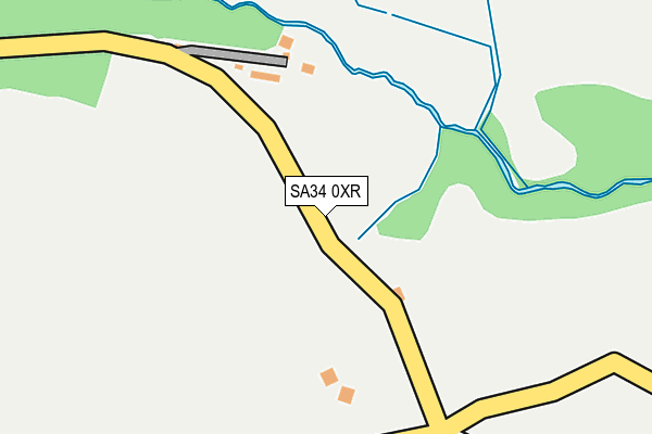 SA34 0XR map - OS OpenMap – Local (Ordnance Survey)