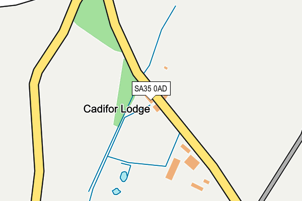 SA35 0AD map - OS OpenMap – Local (Ordnance Survey)