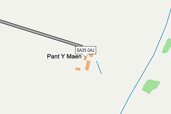 SA35 0AJ map - OS OpenMap – Local (Ordnance Survey)