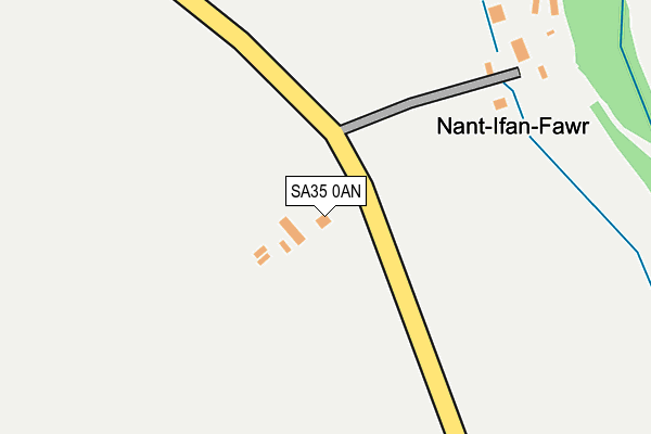 SA35 0AN map - OS OpenMap – Local (Ordnance Survey)