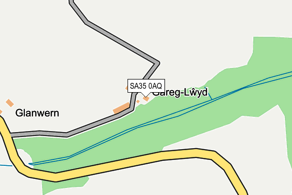 SA35 0AQ map - OS OpenMap – Local (Ordnance Survey)