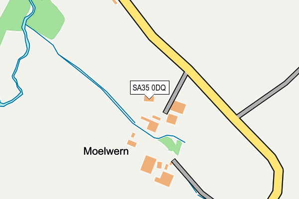 SA35 0DQ map - OS OpenMap – Local (Ordnance Survey)