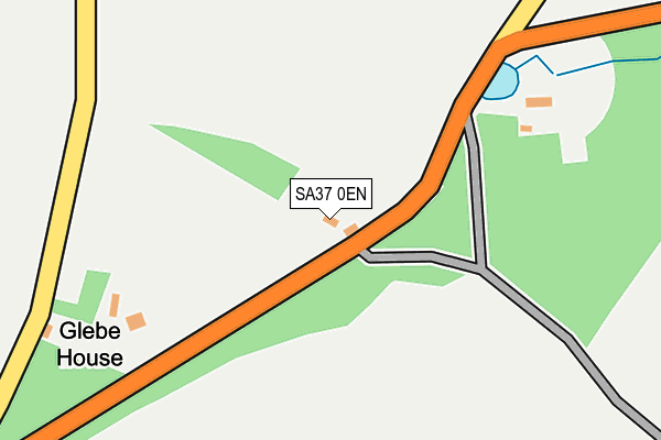 SA37 0EN map - OS OpenMap – Local (Ordnance Survey)