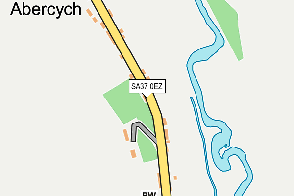 SA37 0EZ map - OS OpenMap – Local (Ordnance Survey)