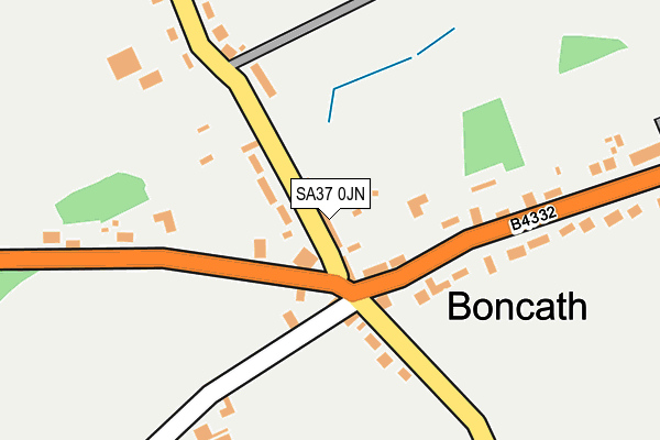 SA37 0JN map - OS OpenMap – Local (Ordnance Survey)