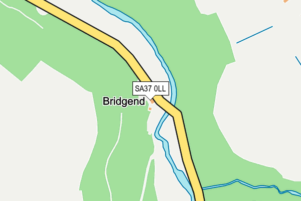 SA37 0LL map - OS OpenMap – Local (Ordnance Survey)