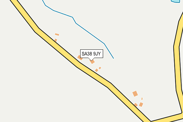 SA38 9JY map - OS OpenMap – Local (Ordnance Survey)