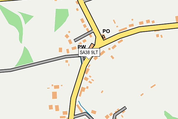 SA38 9LT map - OS OpenMap – Local (Ordnance Survey)