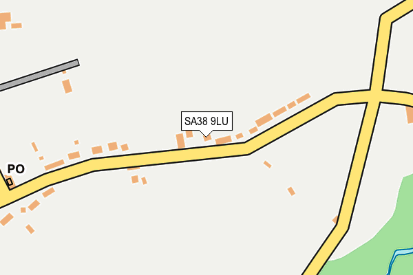SA38 9LU map - OS OpenMap – Local (Ordnance Survey)