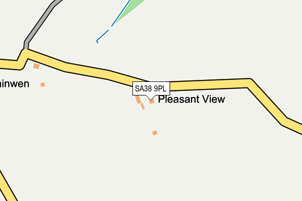 SA38 9PL map - OS OpenMap – Local (Ordnance Survey)