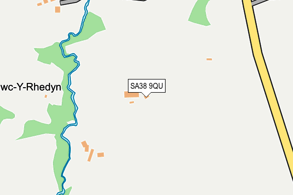 SA38 9QU map - OS OpenMap – Local (Ordnance Survey)