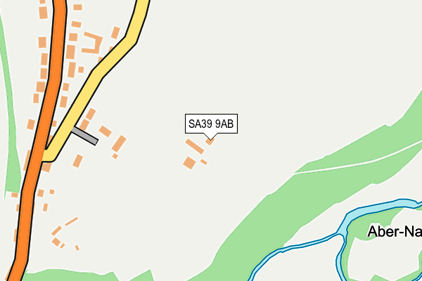 SA39 9AB map - OS OpenMap – Local (Ordnance Survey)