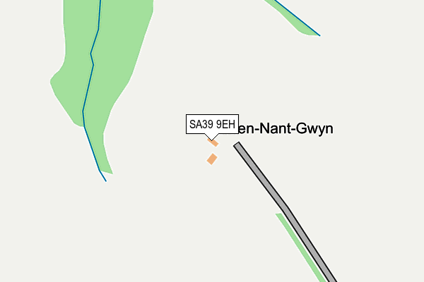 SA39 9EH map - OS OpenMap – Local (Ordnance Survey)