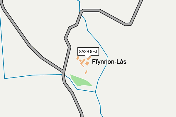 SA39 9EJ map - OS OpenMap – Local (Ordnance Survey)