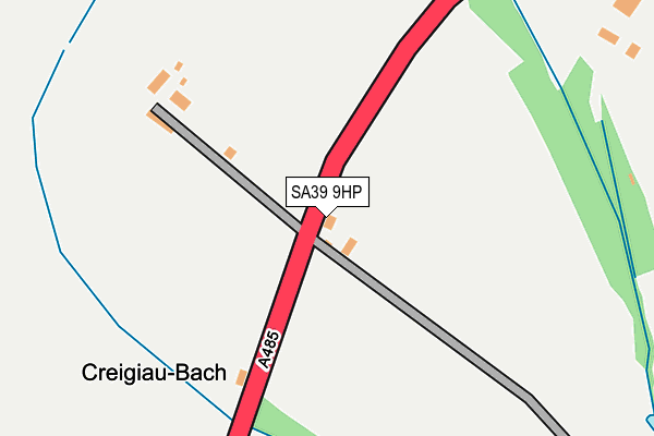 SA39 9HP map - OS OpenMap – Local (Ordnance Survey)