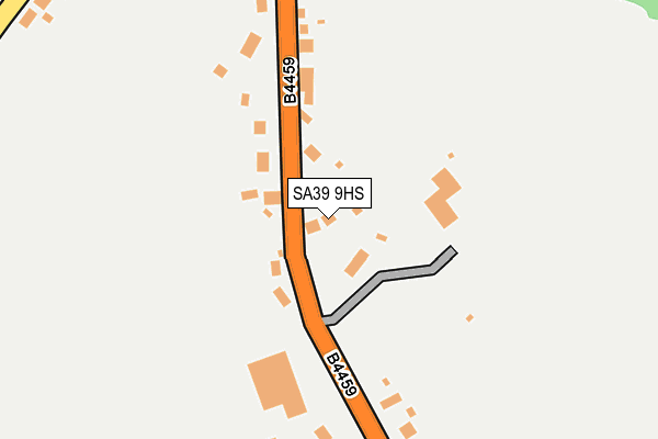 SA39 9HS map - OS OpenMap – Local (Ordnance Survey)