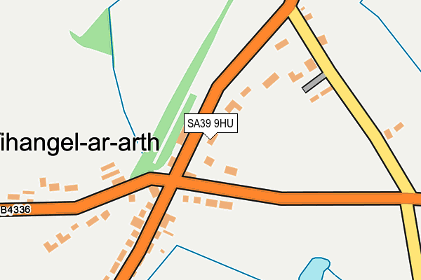 SA39 9HU map - OS OpenMap – Local (Ordnance Survey)