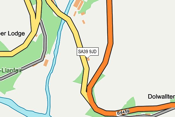 SA39 9JD map - OS OpenMap – Local (Ordnance Survey)