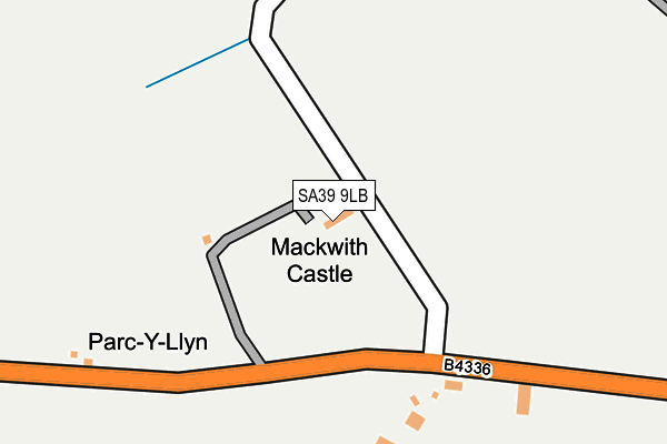 SA39 9LB map - OS OpenMap – Local (Ordnance Survey)