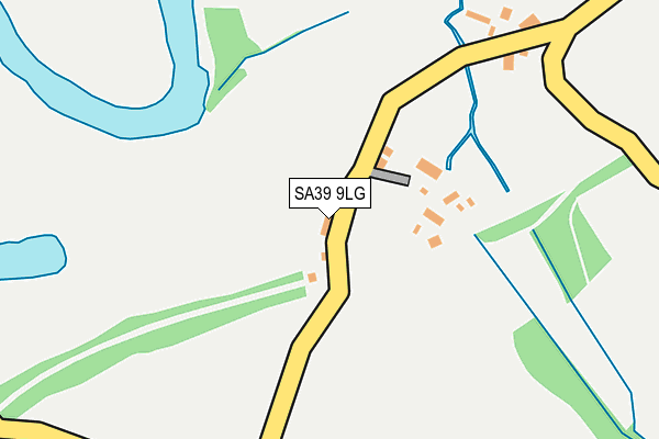 SA39 9LG map - OS OpenMap – Local (Ordnance Survey)