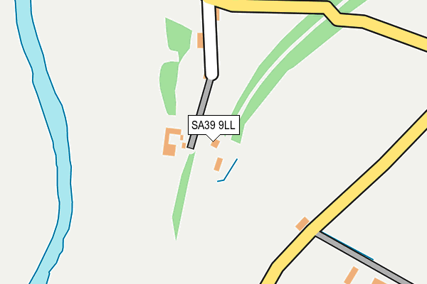 SA39 9LL map - OS OpenMap – Local (Ordnance Survey)