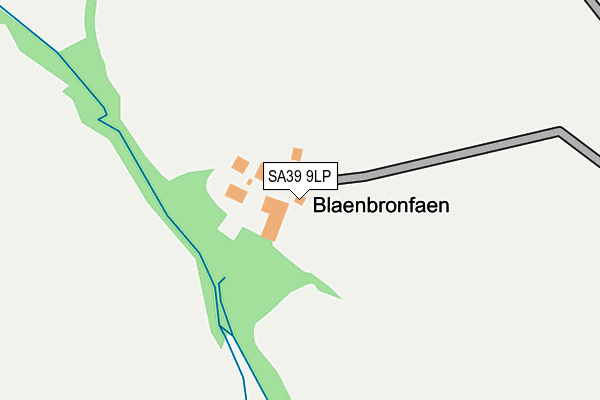 SA39 9LP map - OS OpenMap – Local (Ordnance Survey)