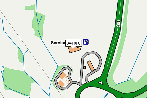 SA4 0FU map - OS OpenMap – Local (Ordnance Survey)