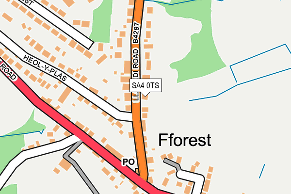 SA4 0TS map - OS OpenMap – Local (Ordnance Survey)